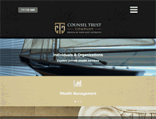 Tablet Screenshot of counseltrust.com